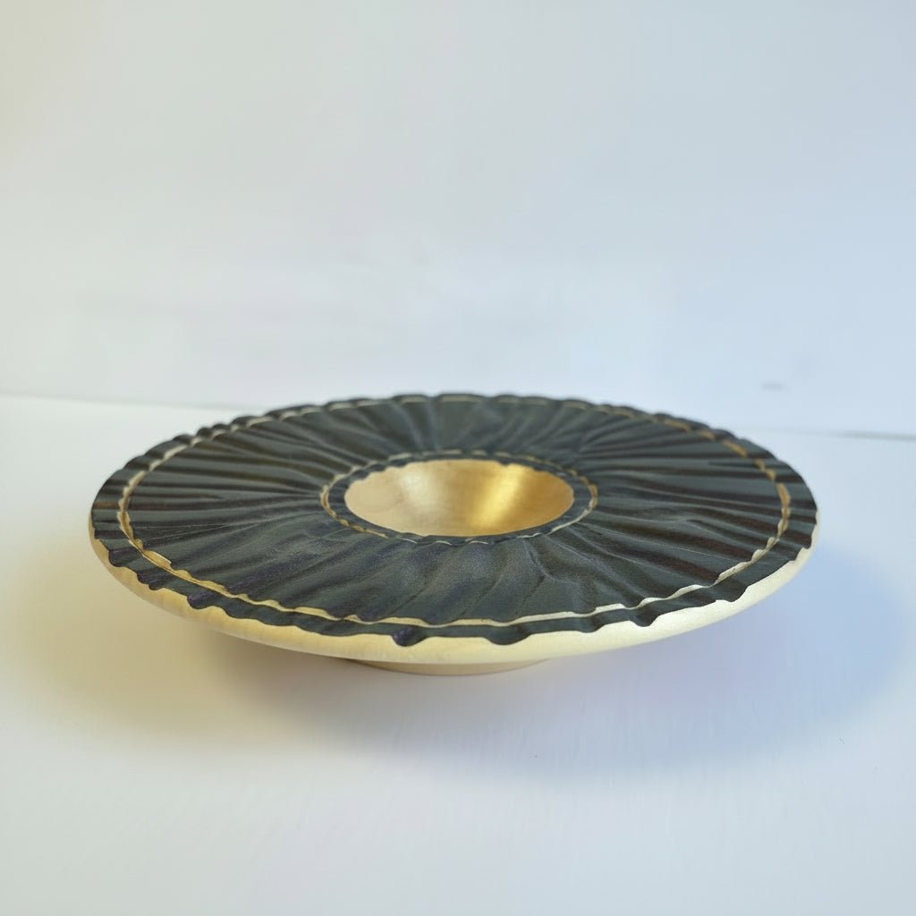Ravi's Wood Turning - Carved Bowl