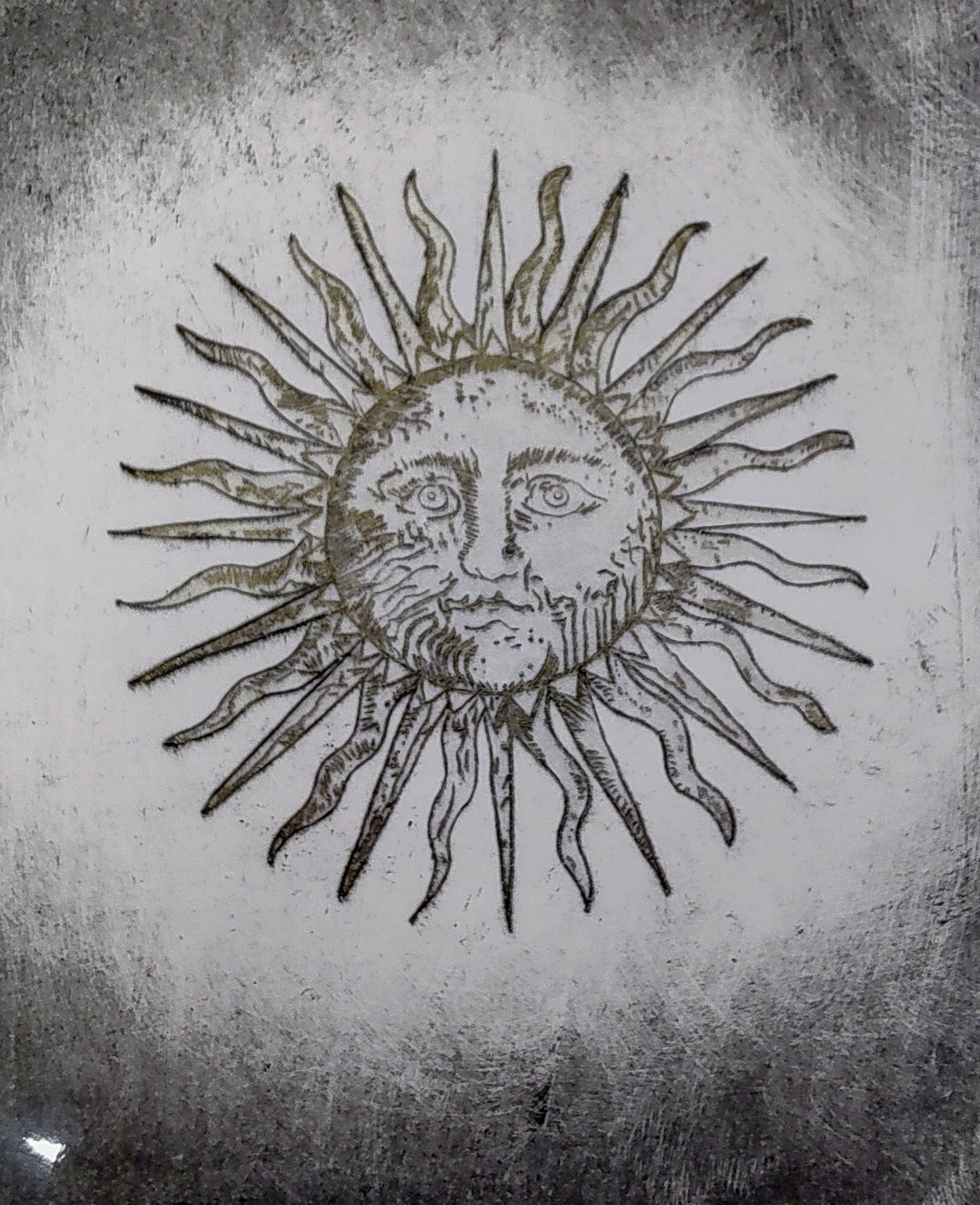 Alexander Small- Sun, Limited Edition Dry point with Ink Print