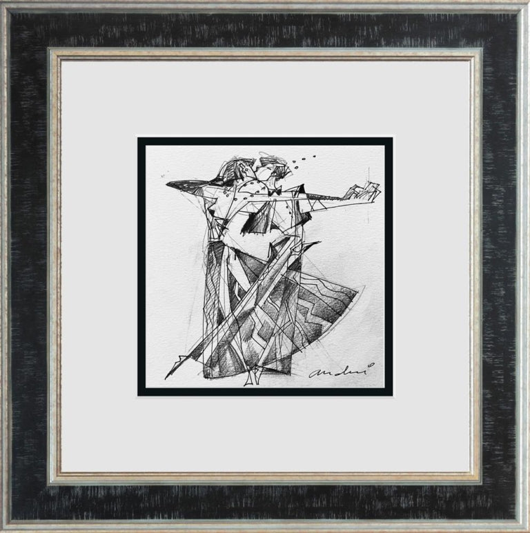 Andrei Protsouk - Dancing with Myself, Framed Original Study - Primrose Gallery and Framing 