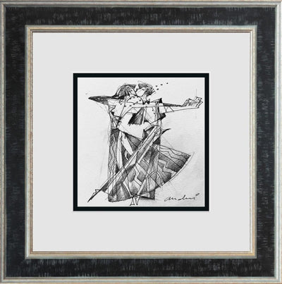 Andrei Protsouk - Dancing with Myself, Framed Original Study - Primrose Gallery and Framing 