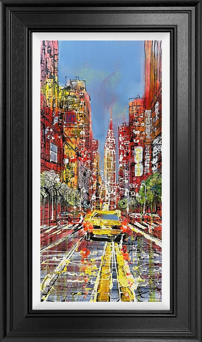 Nigel Cooke - Driving down Fifth Original Mixed Media