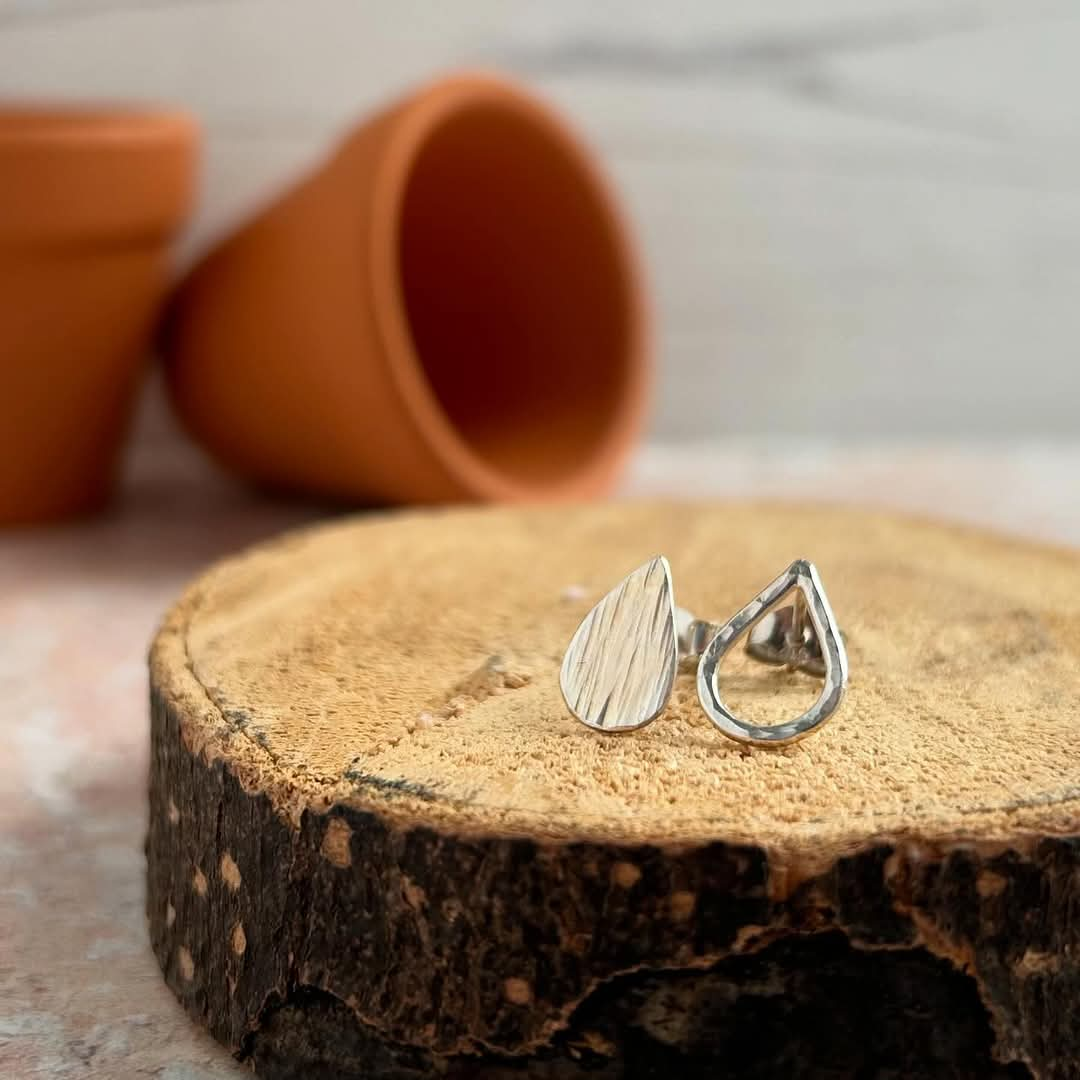 Zoe Ruth- Silver Tear Drop Studs