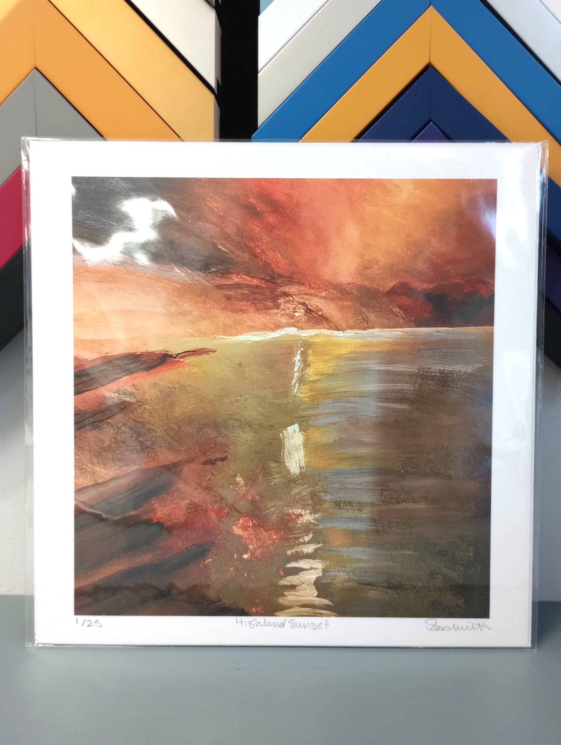 Sarah Hutt - Highland Sunset Limited Edition Print