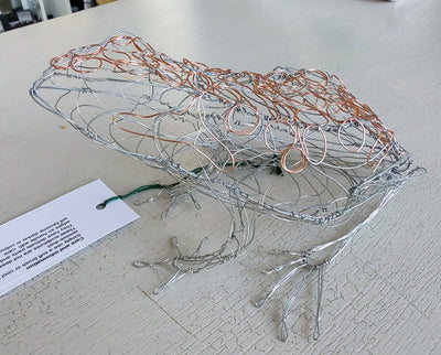 Laura Partington- Frog Wire Sculpture - Primrose Gallery and Framing 