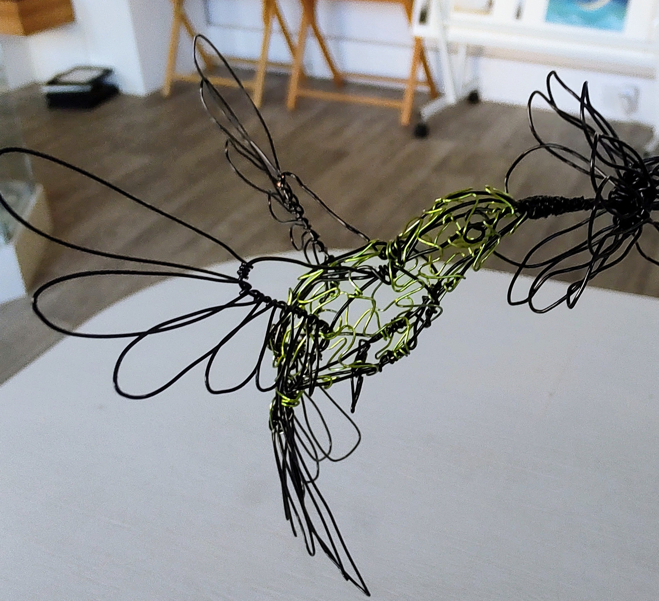 Laura Partington-Hummingbird on Stem - Primrose Gallery and Framing 