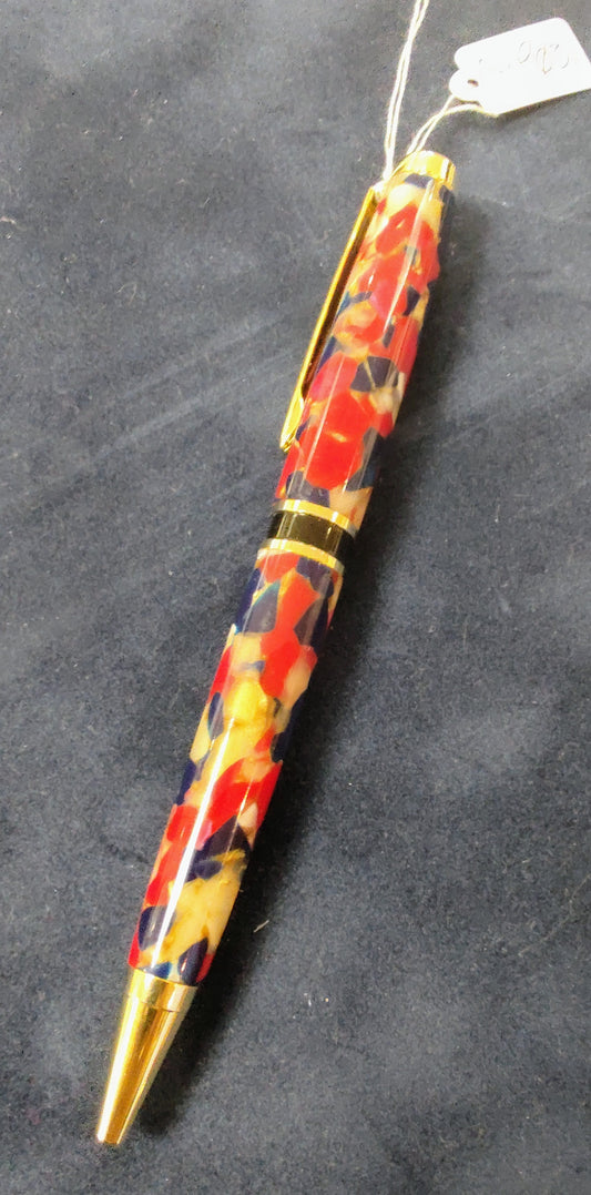 Andy Harris- Red, Blue and Brown Luxury Pen