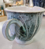 Rob Bibby- Milk Jug. Ceramic Hand Made Jug, Green - Primrose Gallery and Framing 