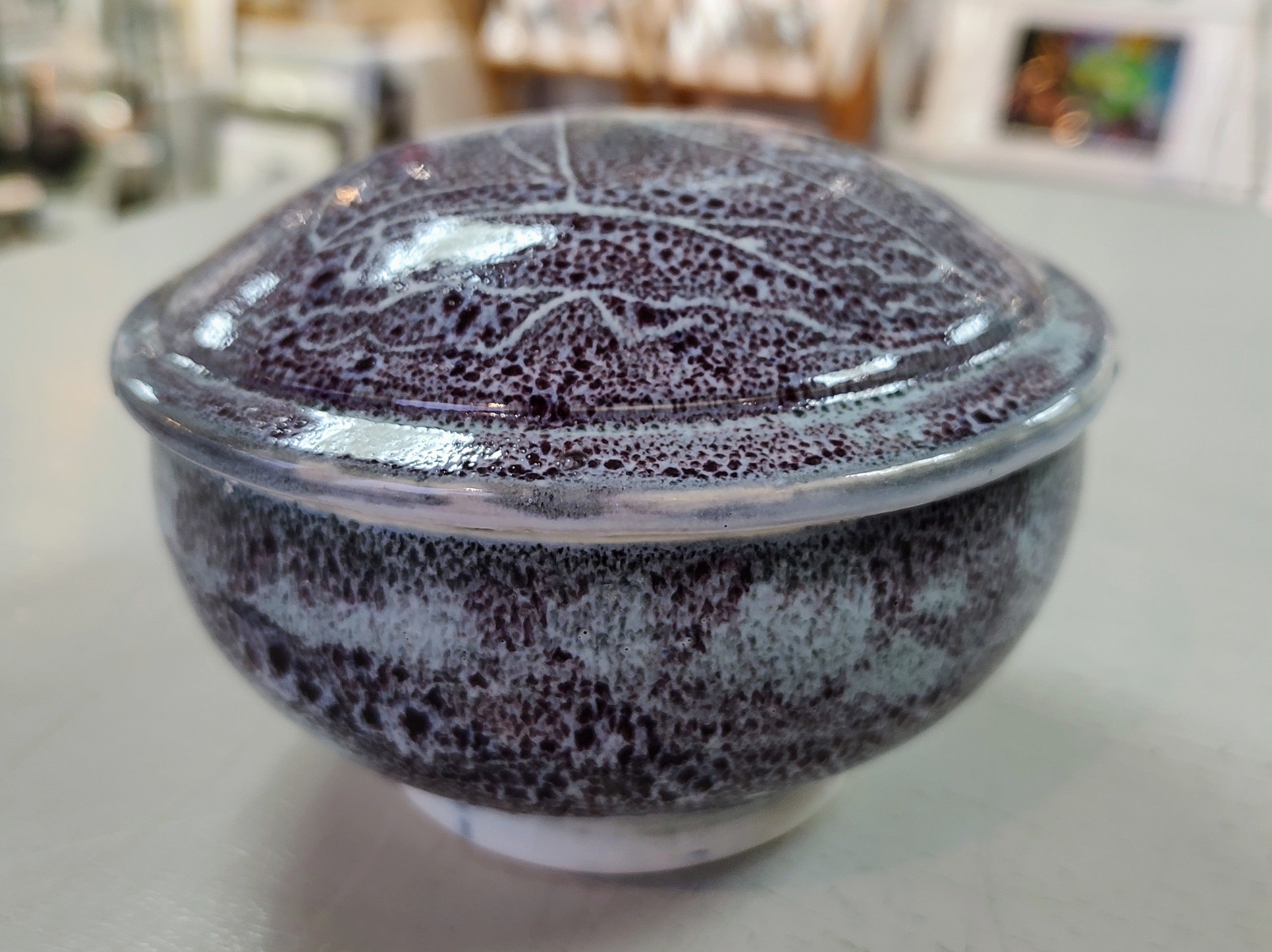 Rob Bibby- Bowl, Ceramic Hand Made Lidded Bowl, Sailing - Primrose Gallery and Framing 
