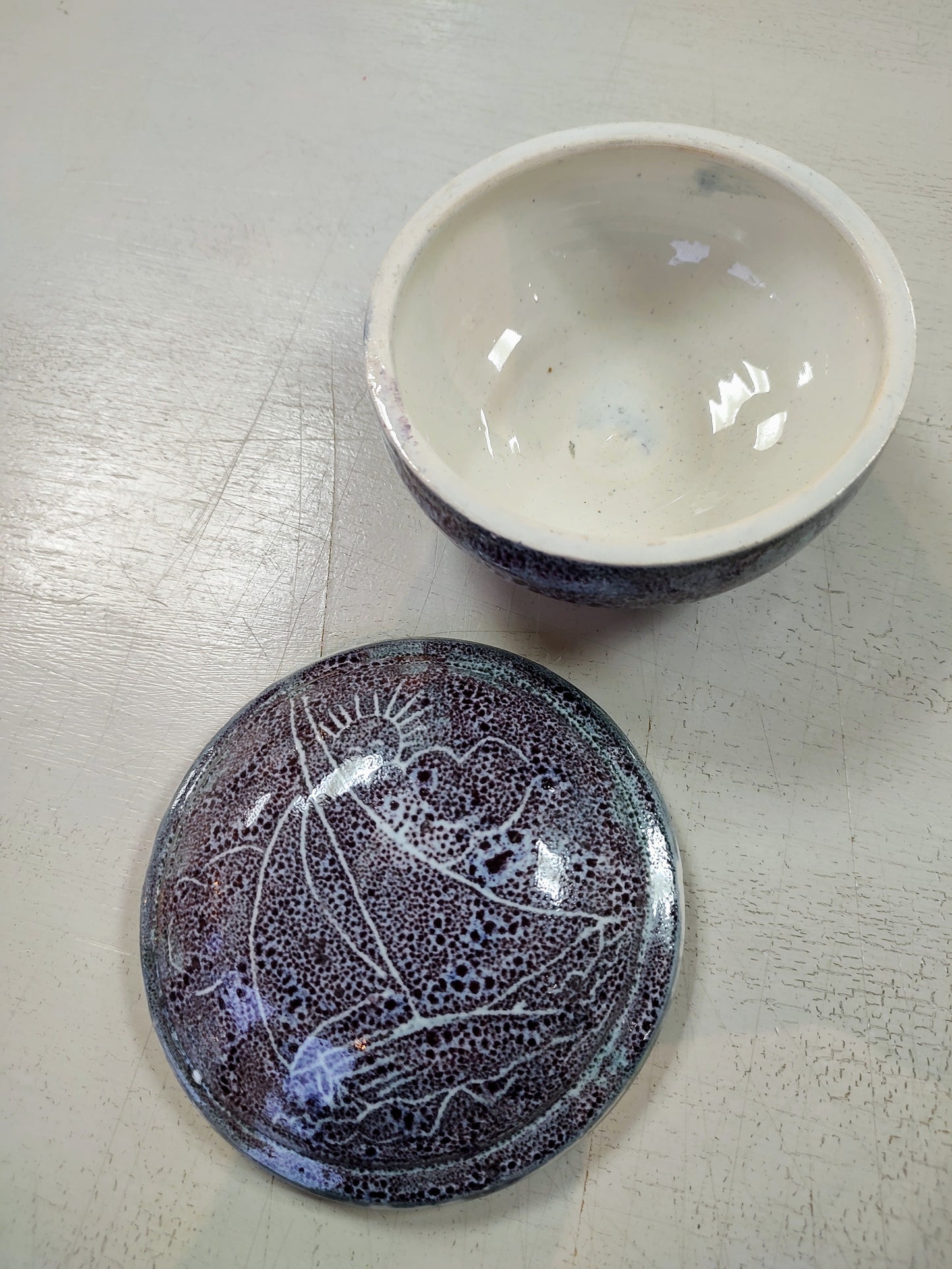 Rob Bibby- Bowl, Ceramic Hand Made Lidded Bowl, Sailing