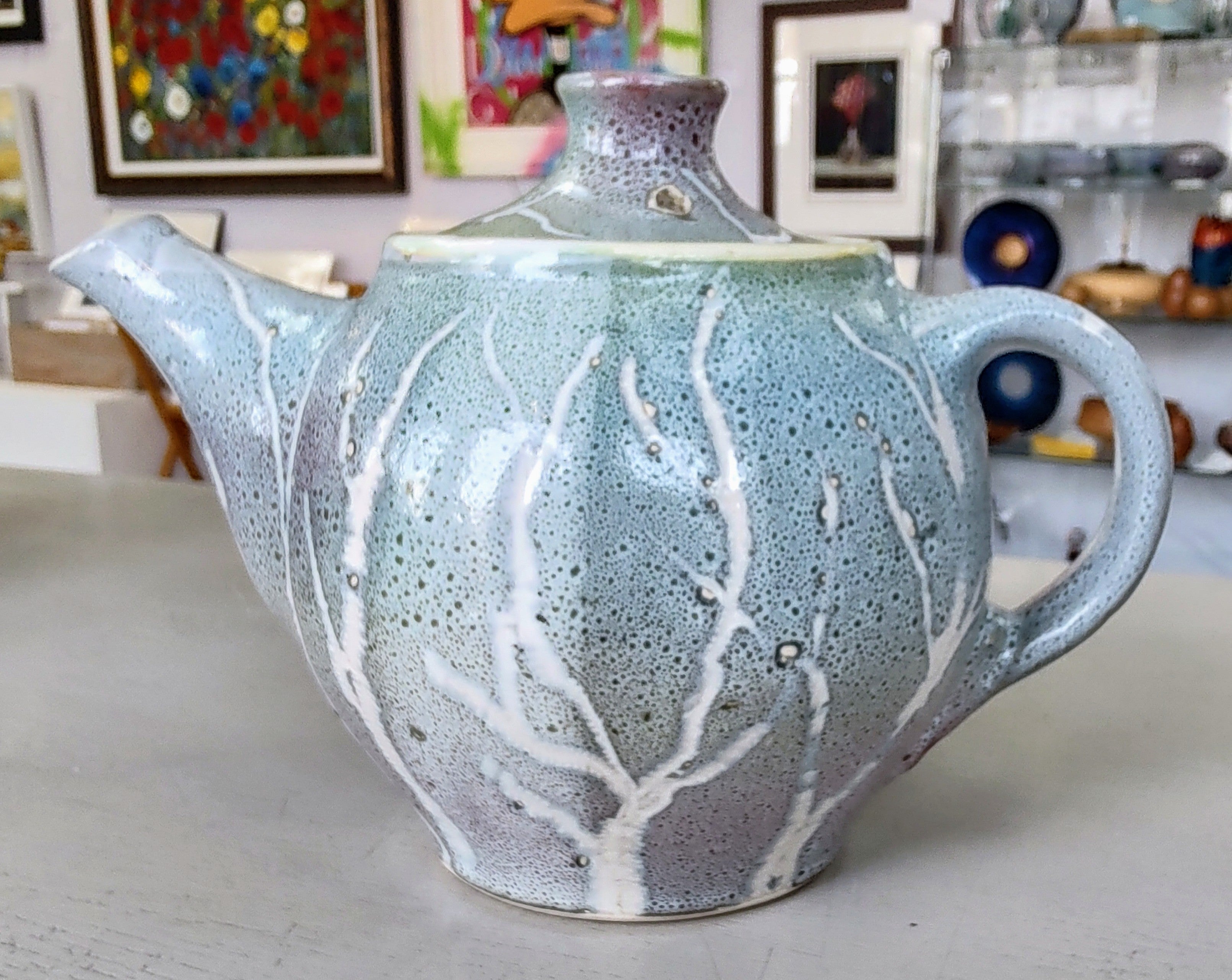 Rob Bibby - Teapot, Ceramic Hand Made Teapot - Primrose Gallery and Framing 
