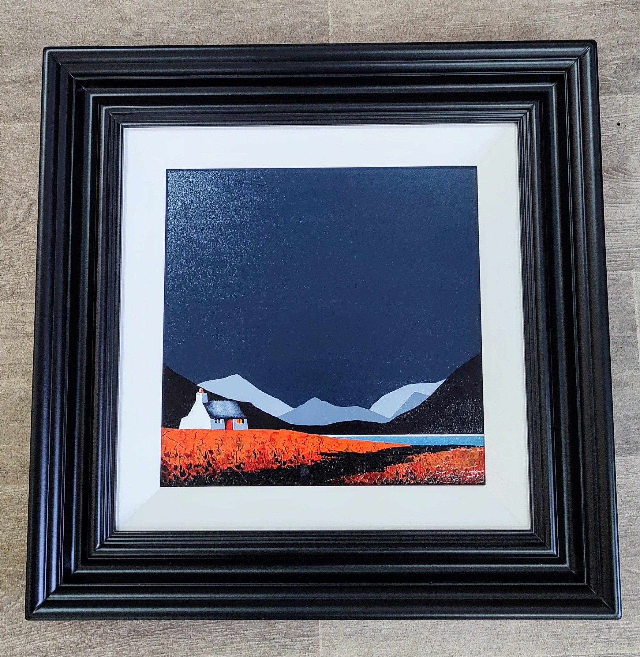 Jay Nottingham- Lobster Pot Cottage, Modern Framed Original Painting - Primrose Gallery and Framing 