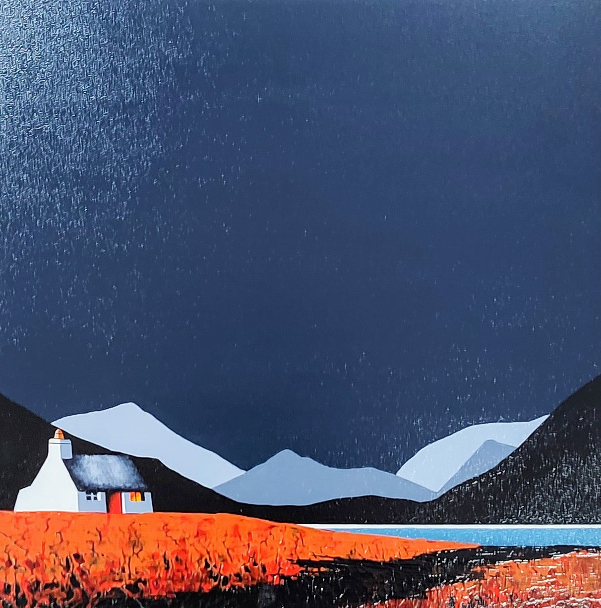 Jay Nottingham- Lobster Pot Cottage, Modern Framed Original Painting - Primrose Gallery and Framing 