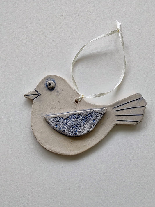 Copy of Dawn Isaac - Bird, Ceramic Hanging Tile