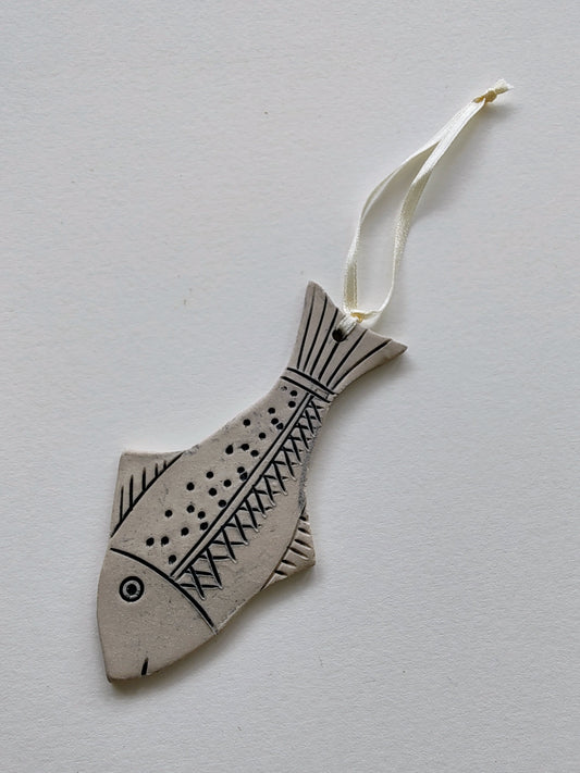 Copy of Dawn Isaac - Fish, Ceramic Hanging Tile