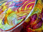 Bob Crooks-Parakeet, Unique Hand Blown British Glass Bowl - Primrose Gallery and Framing 