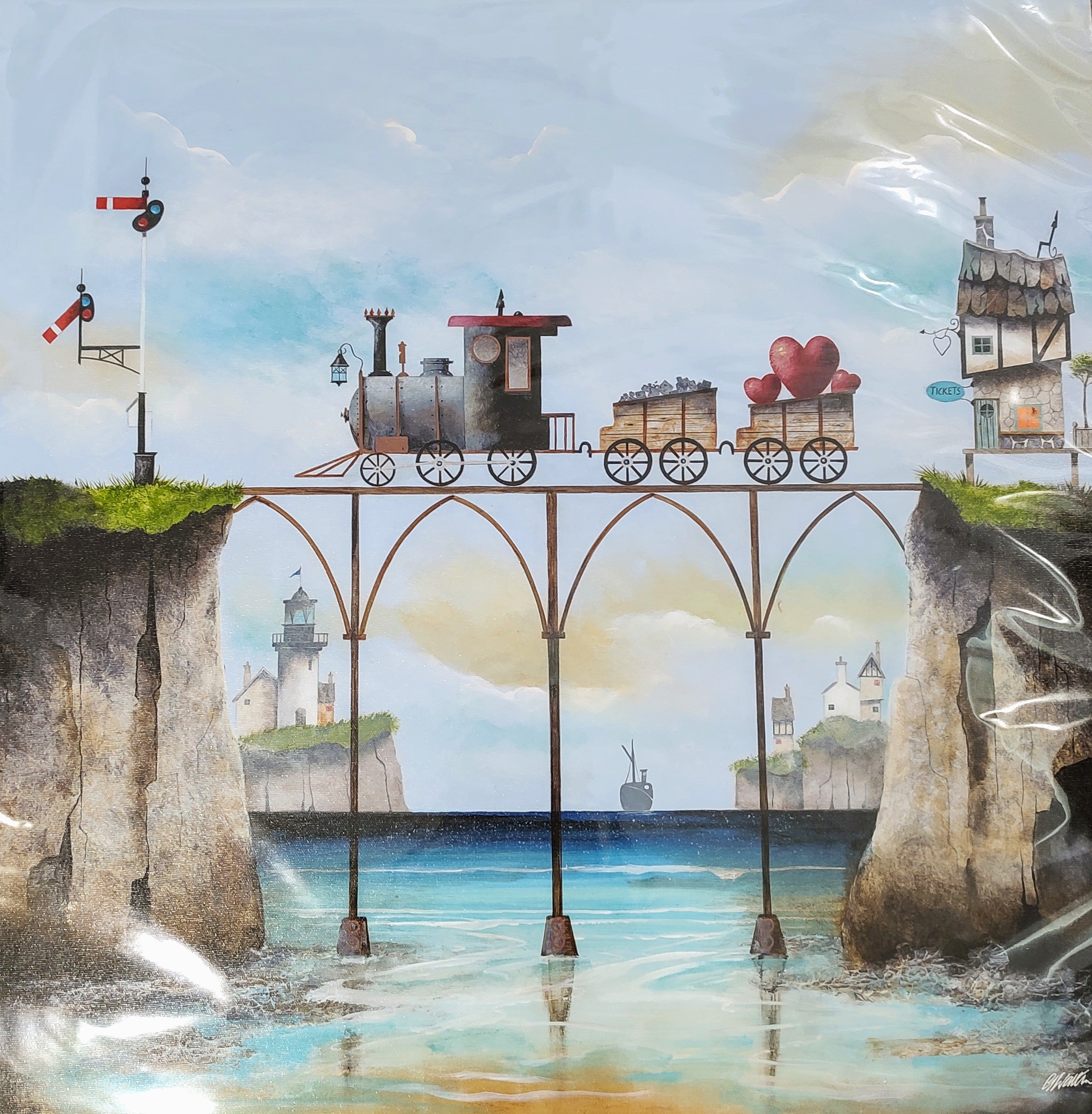Gary Walton- Love Train, Limited Edition Print - Primrose Gallery and Framing 