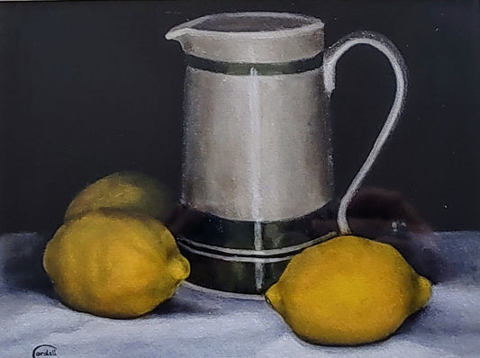 Cordell Garfield- Still Life with Lemons, Mounted Giclee Print