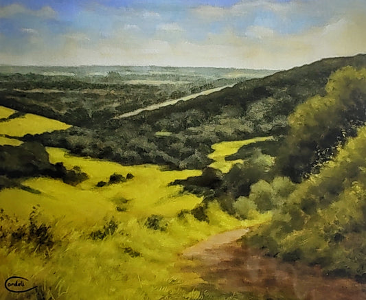 Cordell Garfield- Kingley Vale Towards Chichester, Mounted Giclee Print