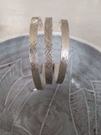 Zoe Ruth- Silver Criss Cross Bangle - Primrose Gallery and Framing 