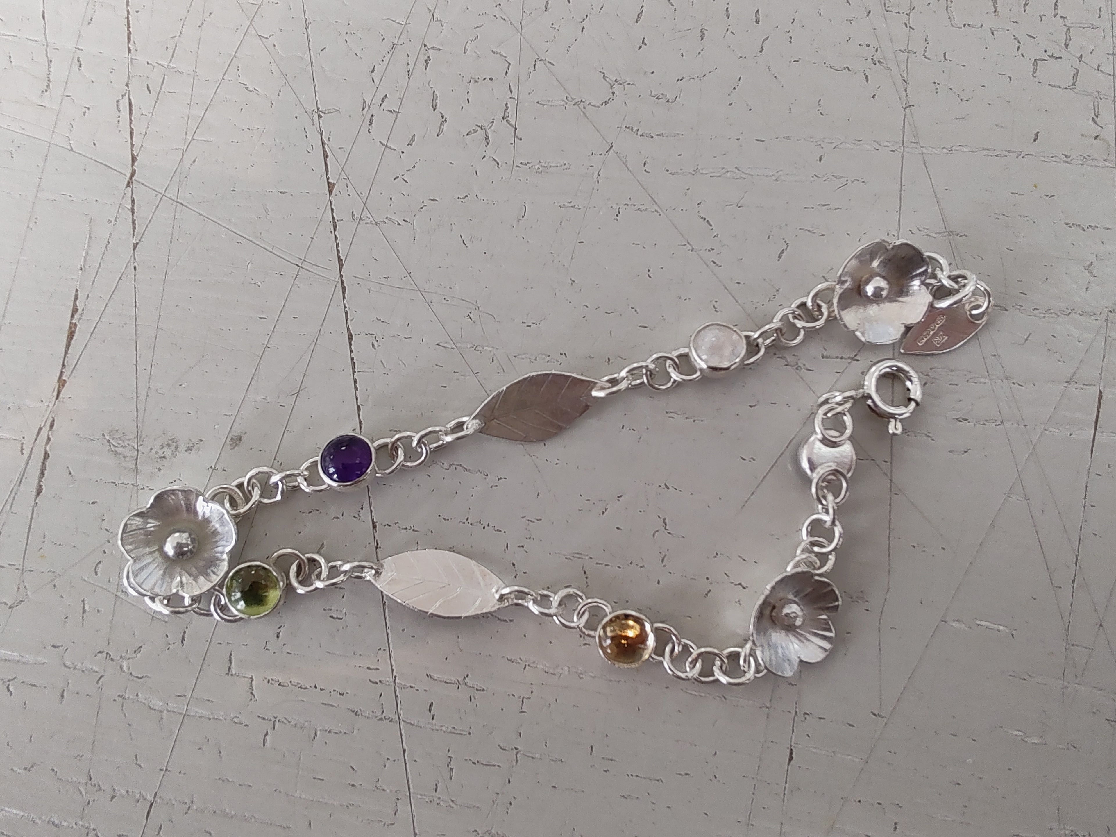Zoe Ruth- Silver In the Garden Bracelet, 18cms - Primrose Gallery and Framing 