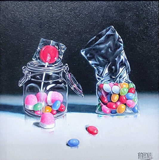 Carbonel- Pick 'n' Mix, Original Acrylic on Board