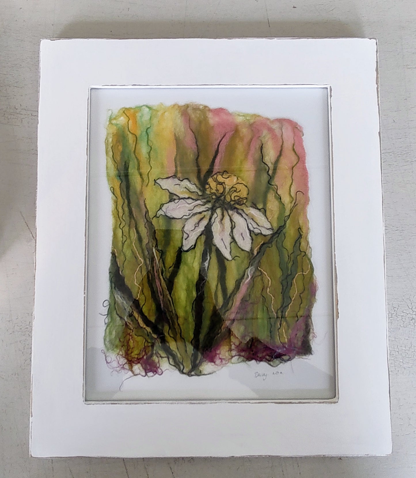 Nikki Wheatly, Little Eccentrics- Daisy Original Framed Felted Picture