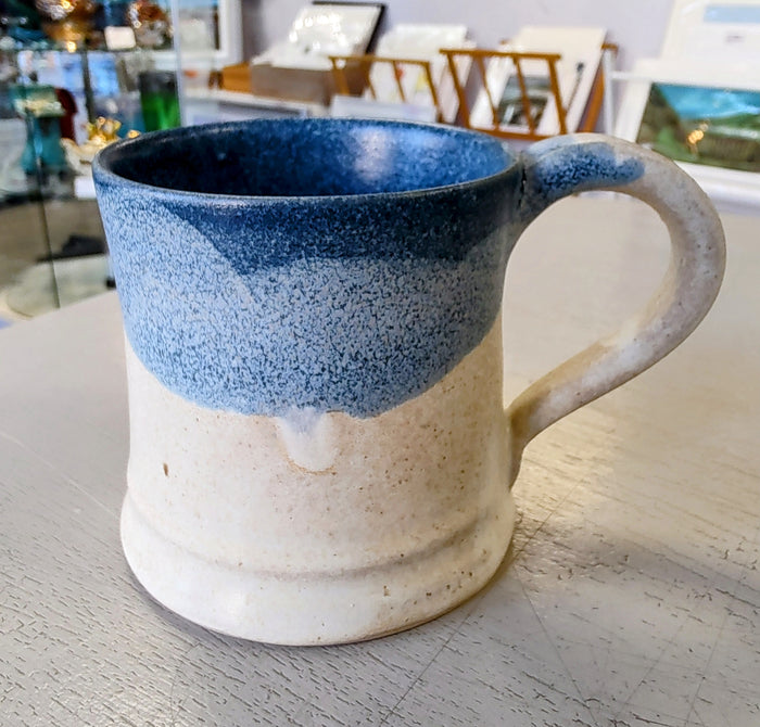Richard Gibson- Coastal Mug- Blue and Sand, Ceramic Mug