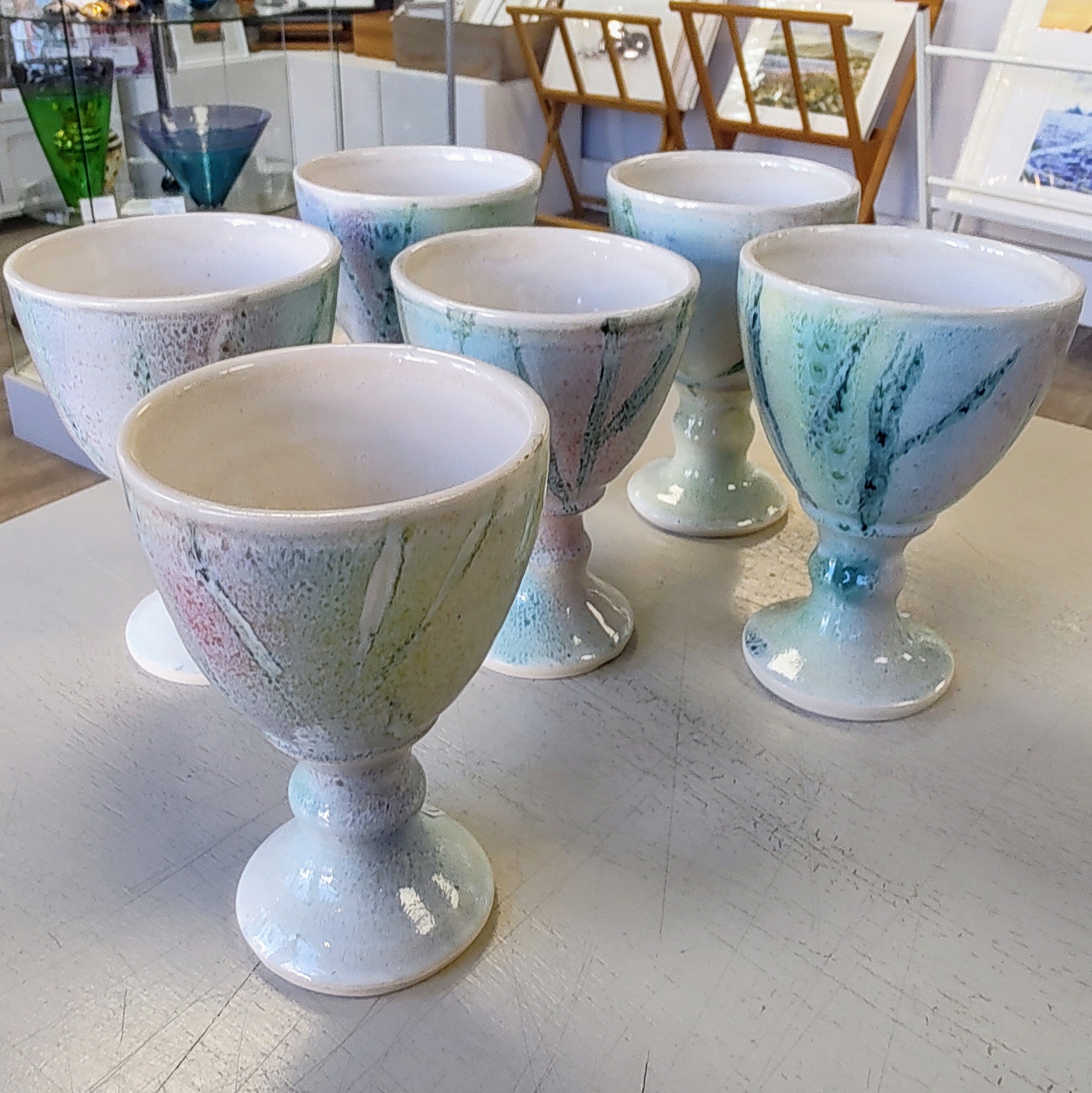 Rob Bibby- Goblet. Ceramic Hand Made Goblet - Primrose Gallery and Framing 