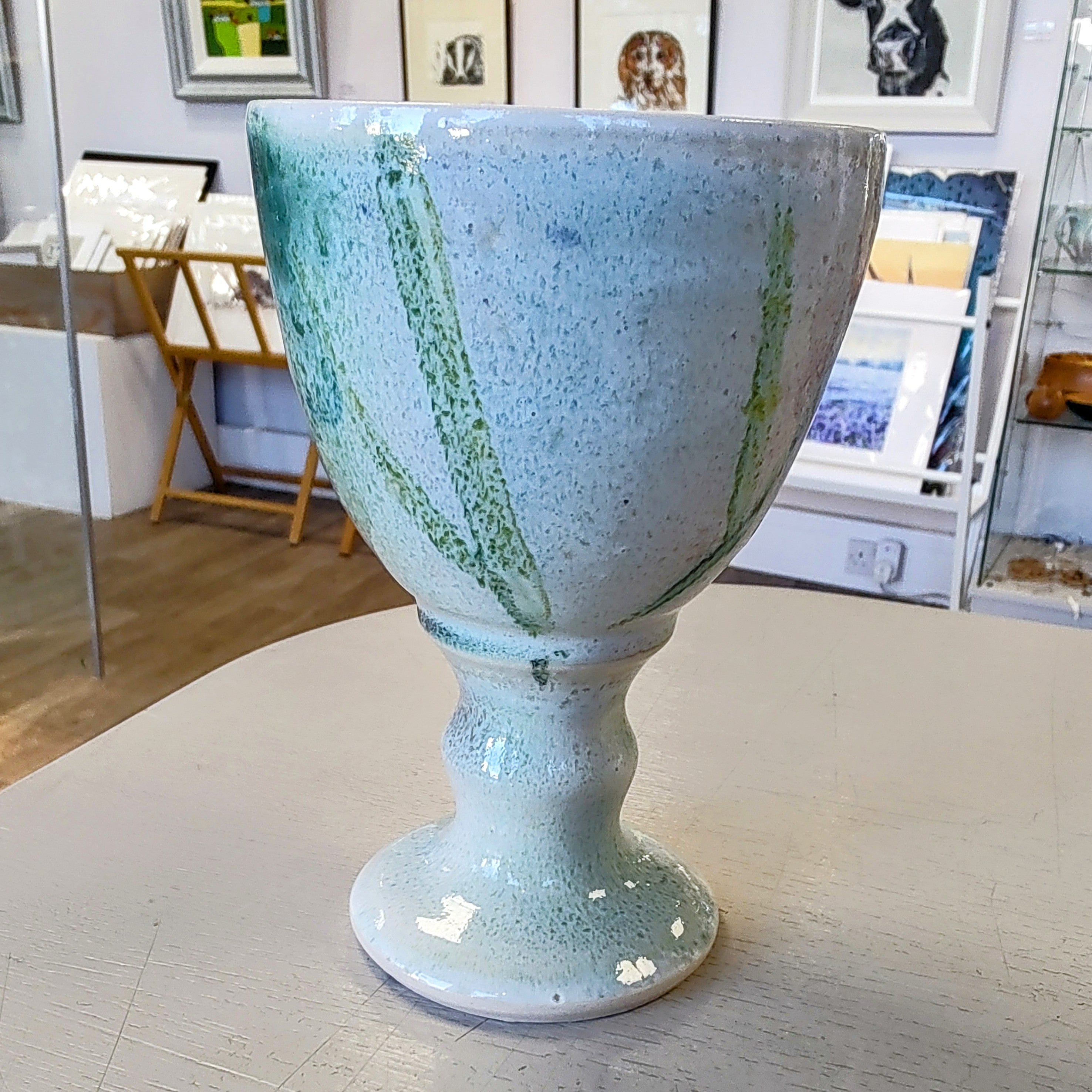 Rob Bibby- Goblet. Ceramic Hand Made Goblet - Primrose Gallery and Framing 