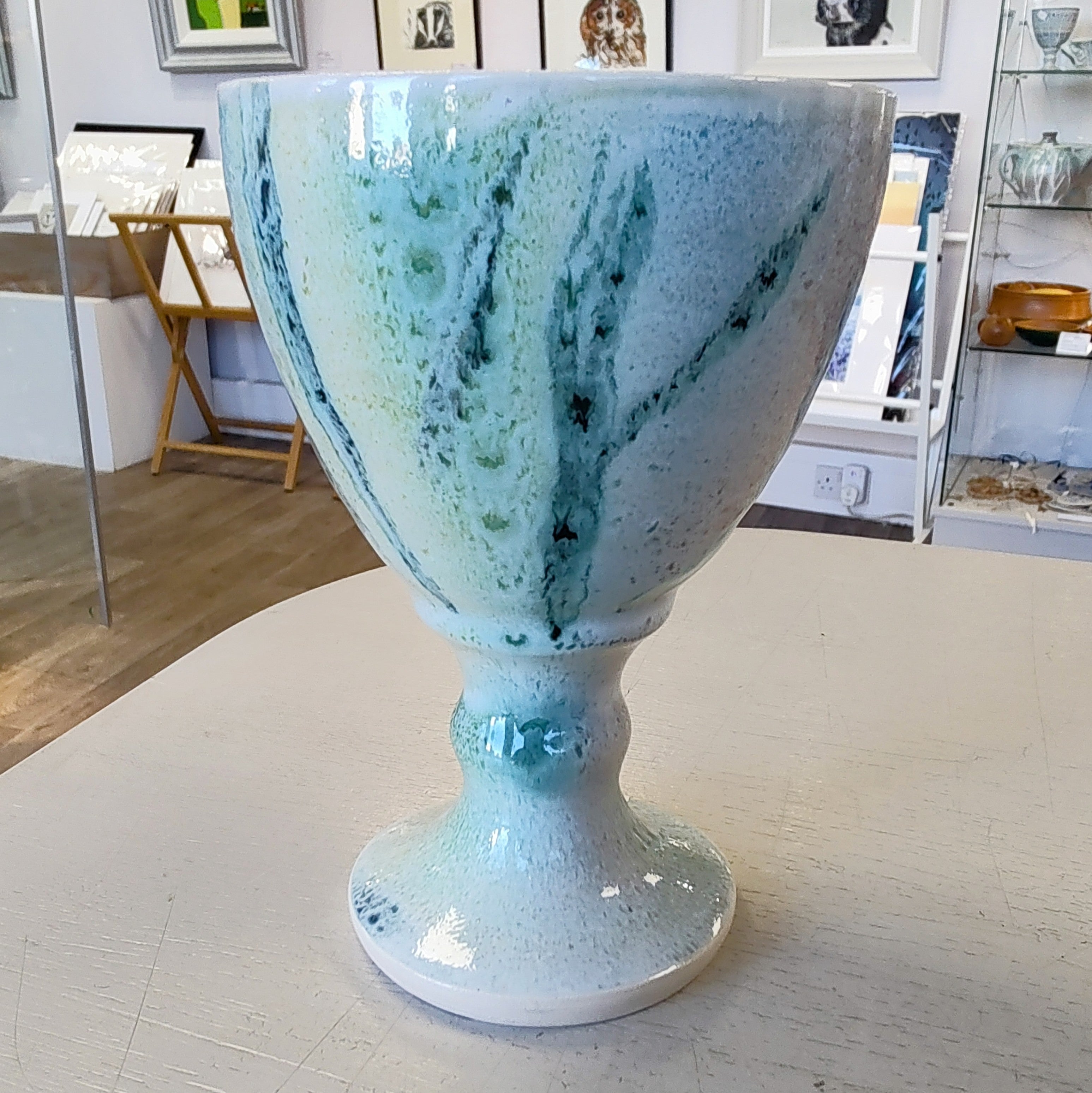Rob Bibby- Goblet. Ceramic Hand Made Goblet - Primrose Gallery and Framing 