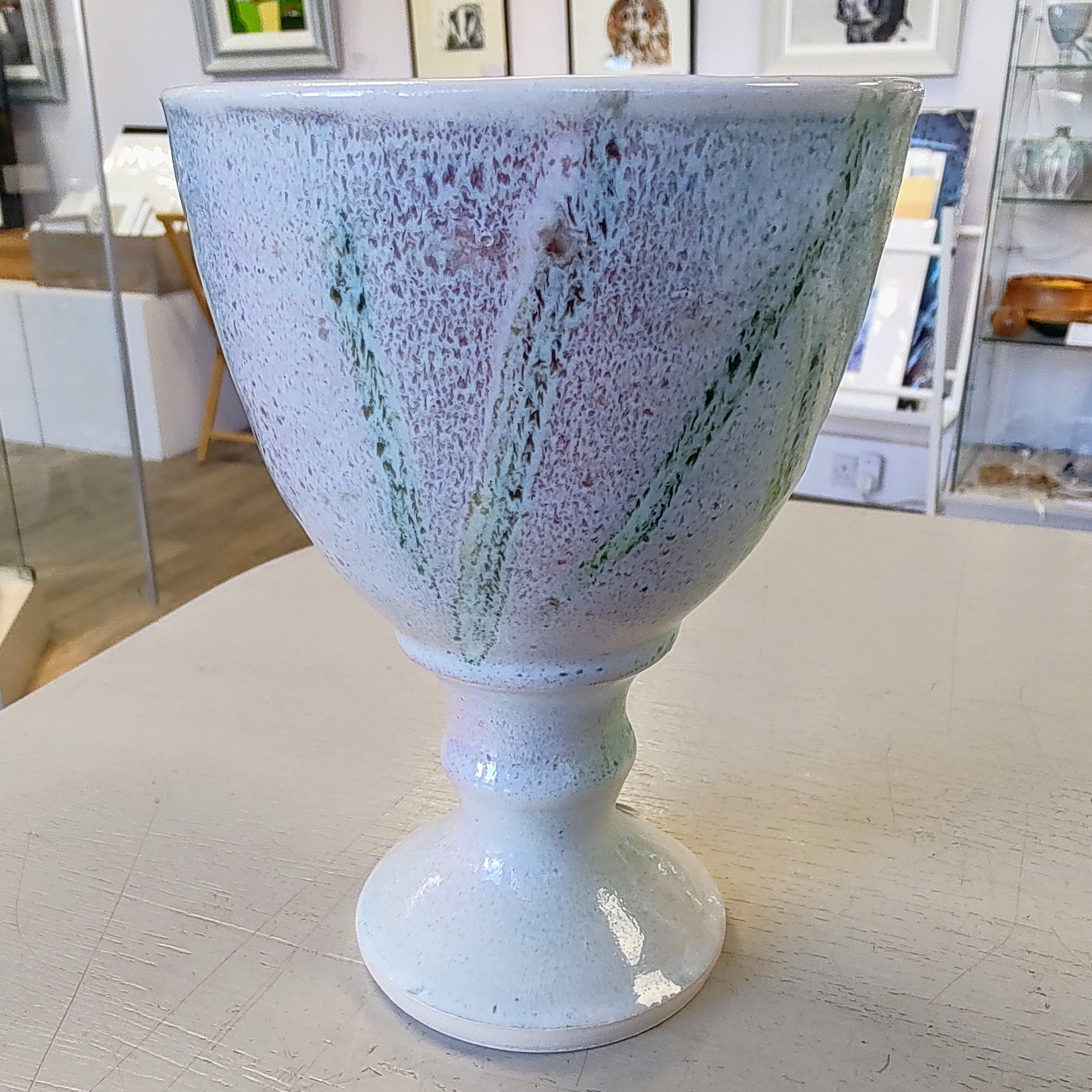 Rob Bibby- Goblet. Ceramic Hand Made Goblet - Primrose Gallery and Framing 
