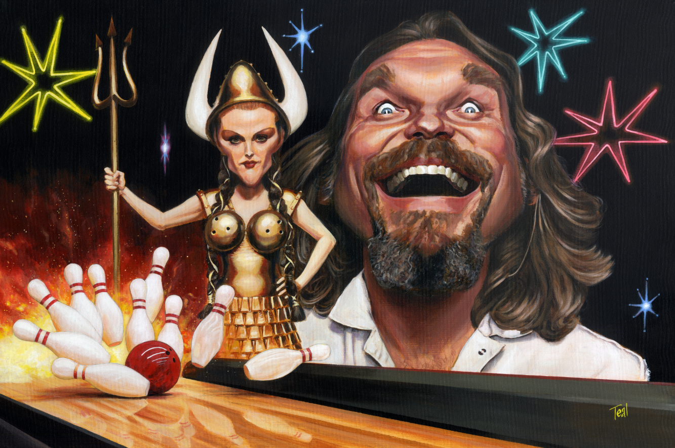 Adrian Teal- The Big Lebowski, Limited Edition Giclee Print - Primrose Gallery and Framing 