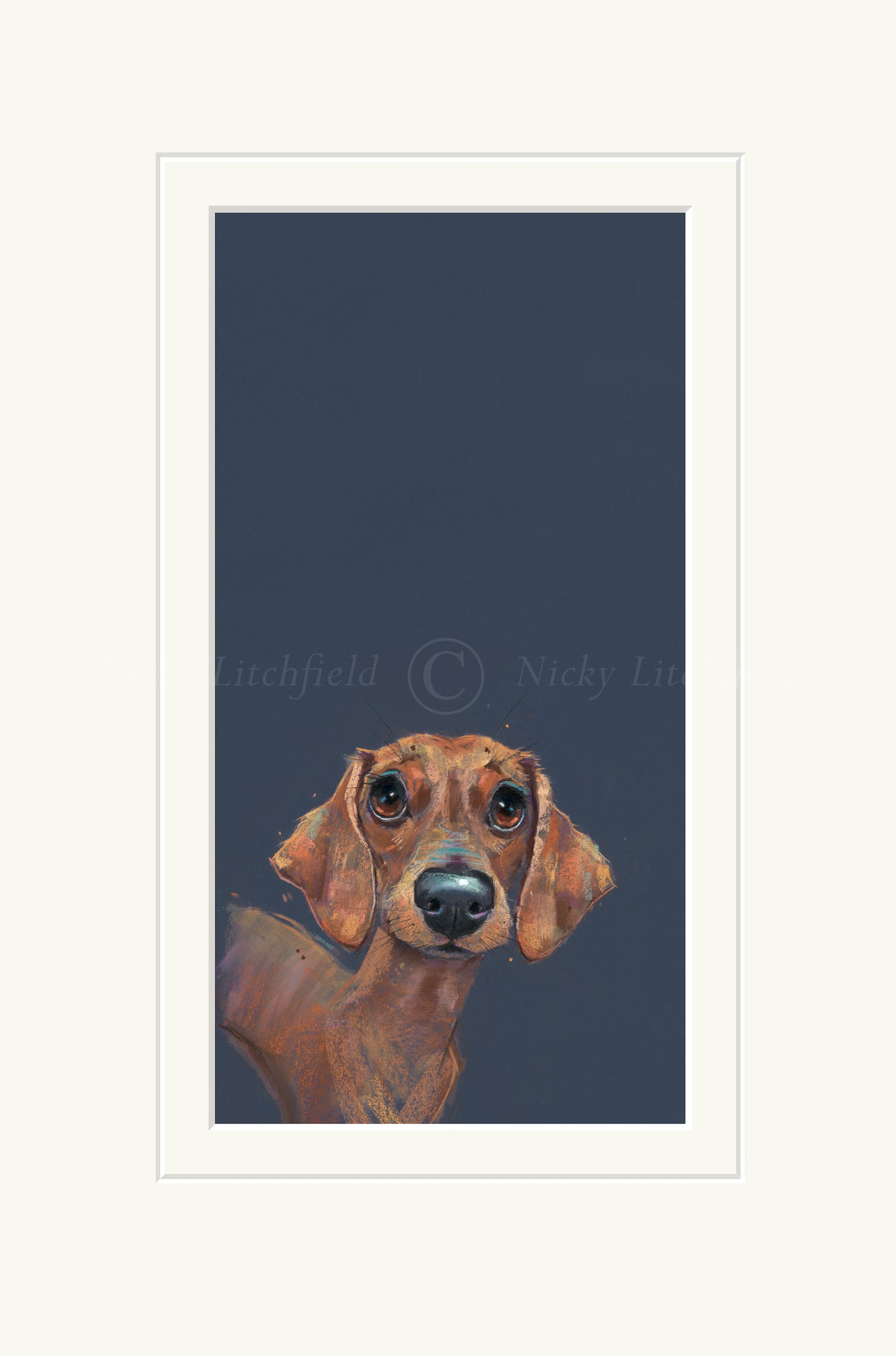 Nicky Litchfield- Sausage, Limited Edition Mounted Print