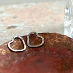Zoe Ruth- Silver Open Heart Studs
