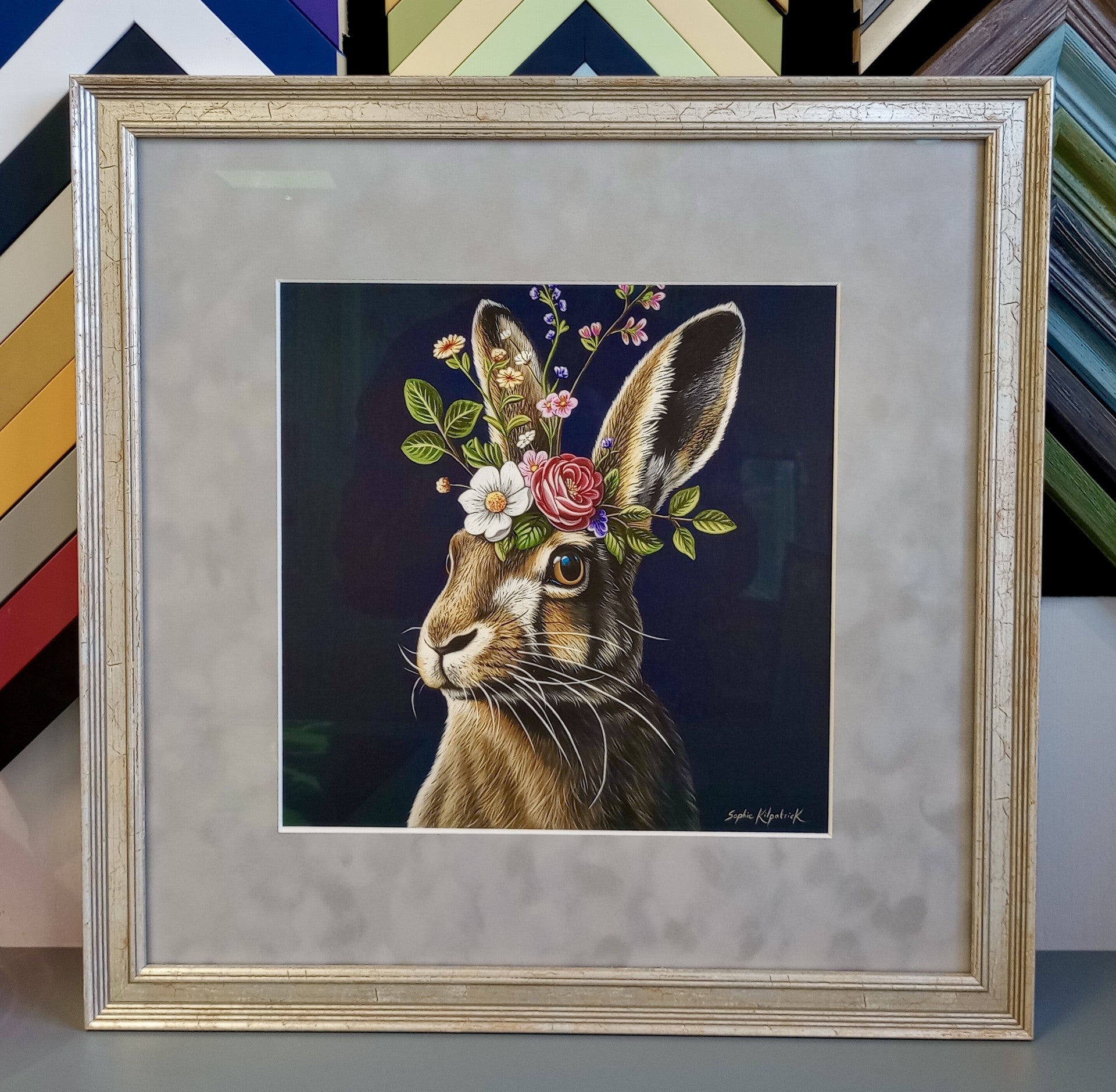 Sophie Bliss Kilpatrick - Queen Rose Framed Giclee Print