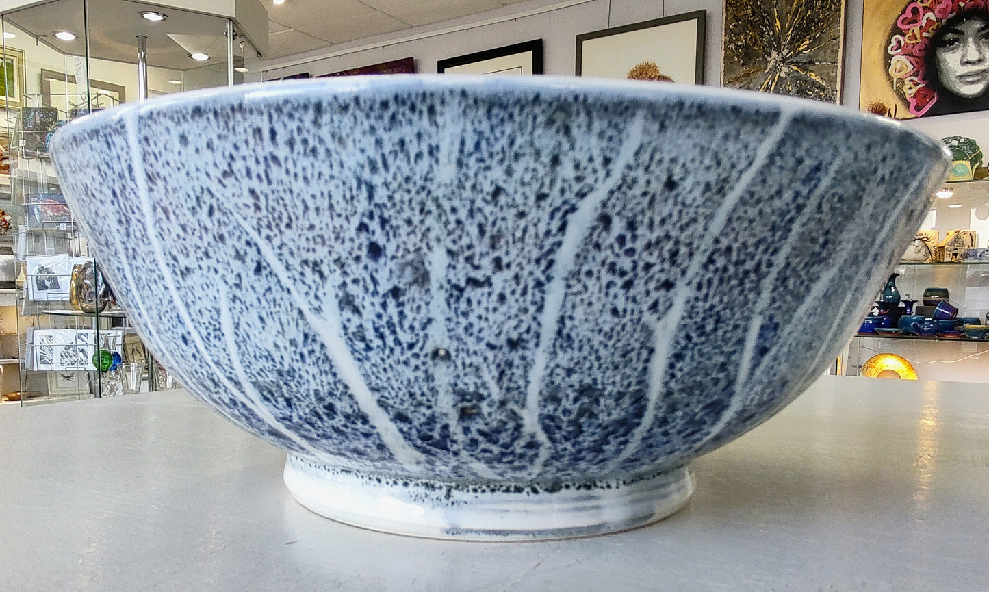 Rob Bibby- Large Bowl, Ceramic Hand Made Serving Bowl- Trees