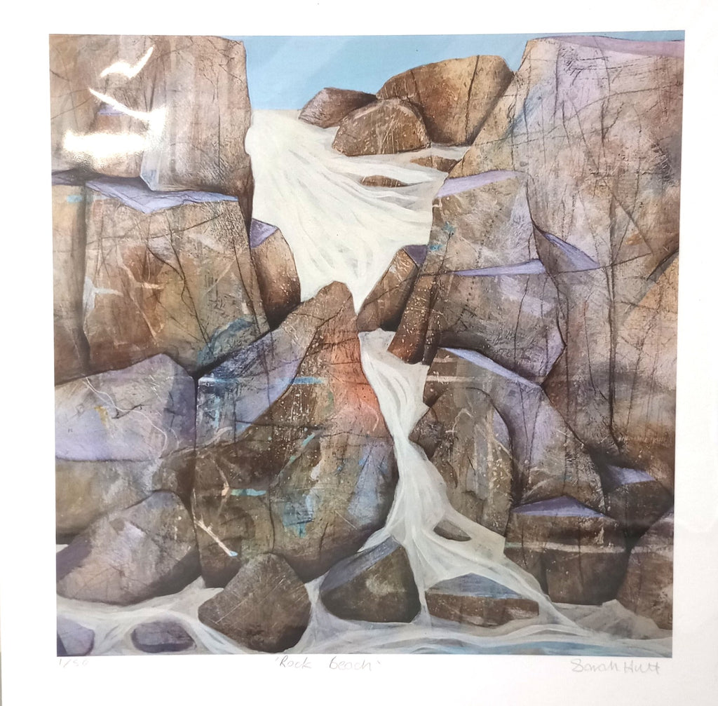 Sarah Hutt - Rock Beach Limited Edition Print