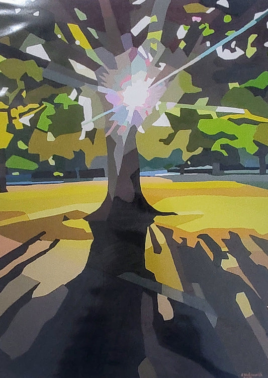 Sam Wadsworth- Abingdon Park Sunburst, Northampton, Ltd Edition Mounted Print