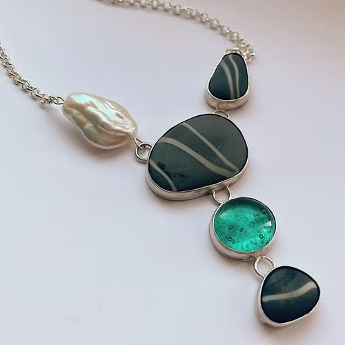 Tracy Chamberlain - Pebble Statement Necklace, Sterling Silver