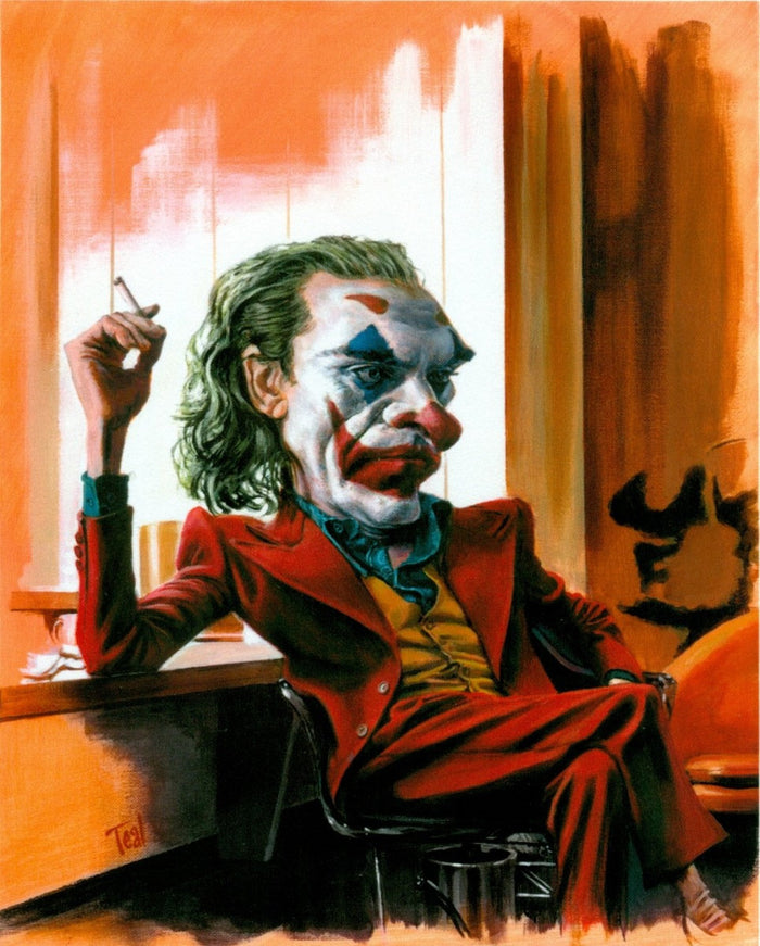 Adrian Teal- The Joker, Limited Edition Giclee Print - Artists Proof