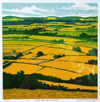 Sorrell Kinley - Sussex Weald, Lino Print