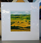 Sorrell Kinley - Sussex Weald, Lino Print