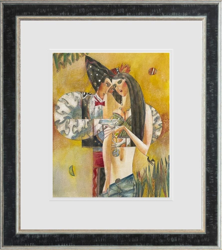 Andrei Protsouk - Two Amigos, Framed Original Oil