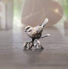 Richard Cooper- Minature Bluetit Bronze - Primrose Gallery and Framing 