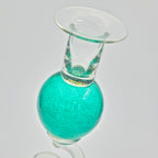 Aqua Glass Candlestick by Bob Crooks — additional view, Primrose Gallery