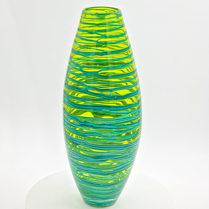 Bob Crooks- Bound Glass Vase, Hand blown in Britain