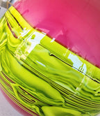 Bob Crooks- Hand Blown Raspberry Flower Bomb, British Made - Primrose Gallery and Framing 