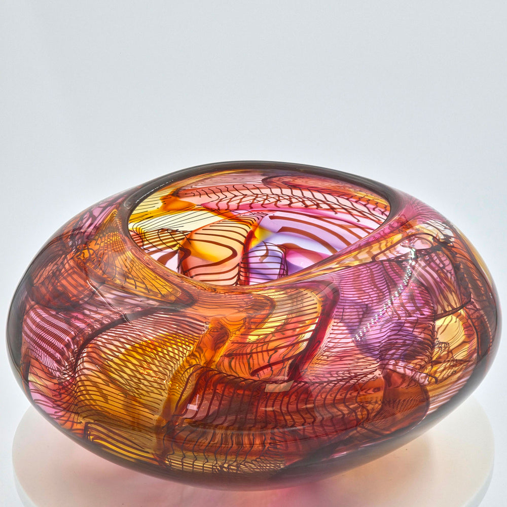 Bob Crooks-Mini Mosaic, Unique Hand Blown British Glass Bowl