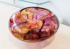 Bob Crooks-Mini Mosaic, Unique Hand Blown British Glass Bowl - Primrose Gallery and Framing 
