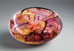 Bob Crooks-Mini Mosaic, Unique Hand Blown British Glass Bowl - Primrose Gallery and Framing 